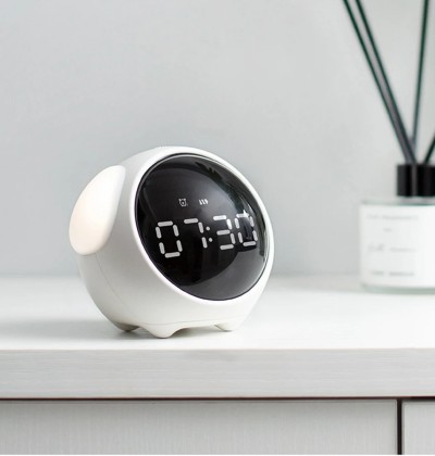 Xiaomi Emoji Pixel Voice Control Alarm Clock With Led Light & Multifunction Digital Clock
