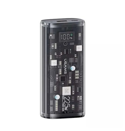 USAMS US-CD189 PD+QC 22.5W Transparent 9000mAh Power Bank