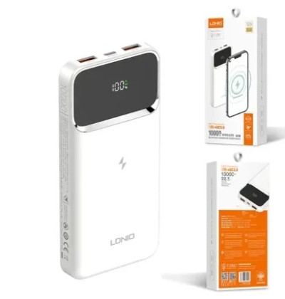 Ldnio PQ11 10000mAh Led Digital Display Wireless Power Bank